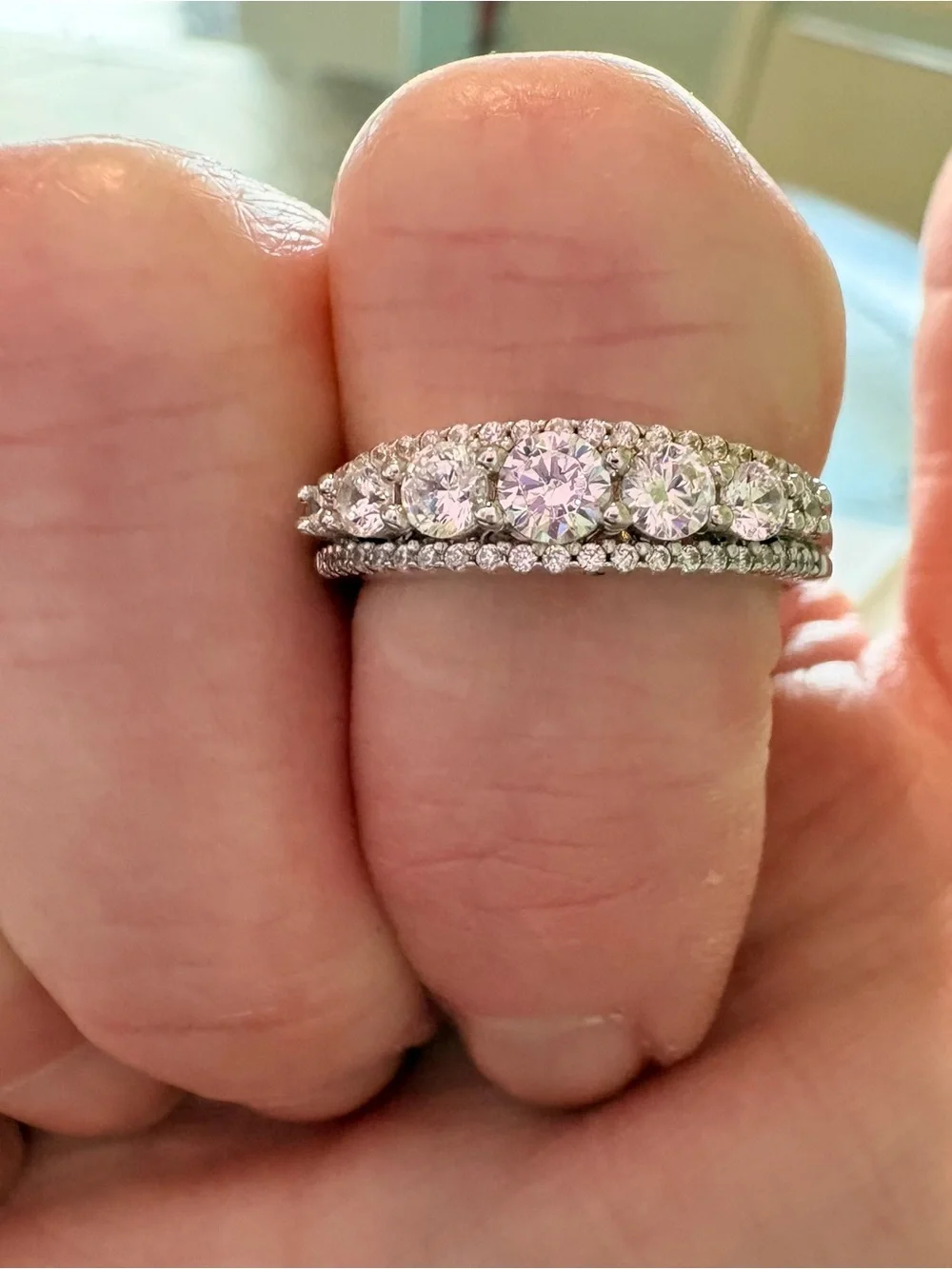 5-Stone Ring - White/Silver